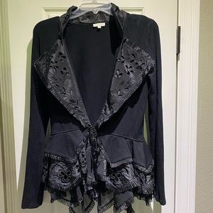Boston Proper Ruffle Jacket
